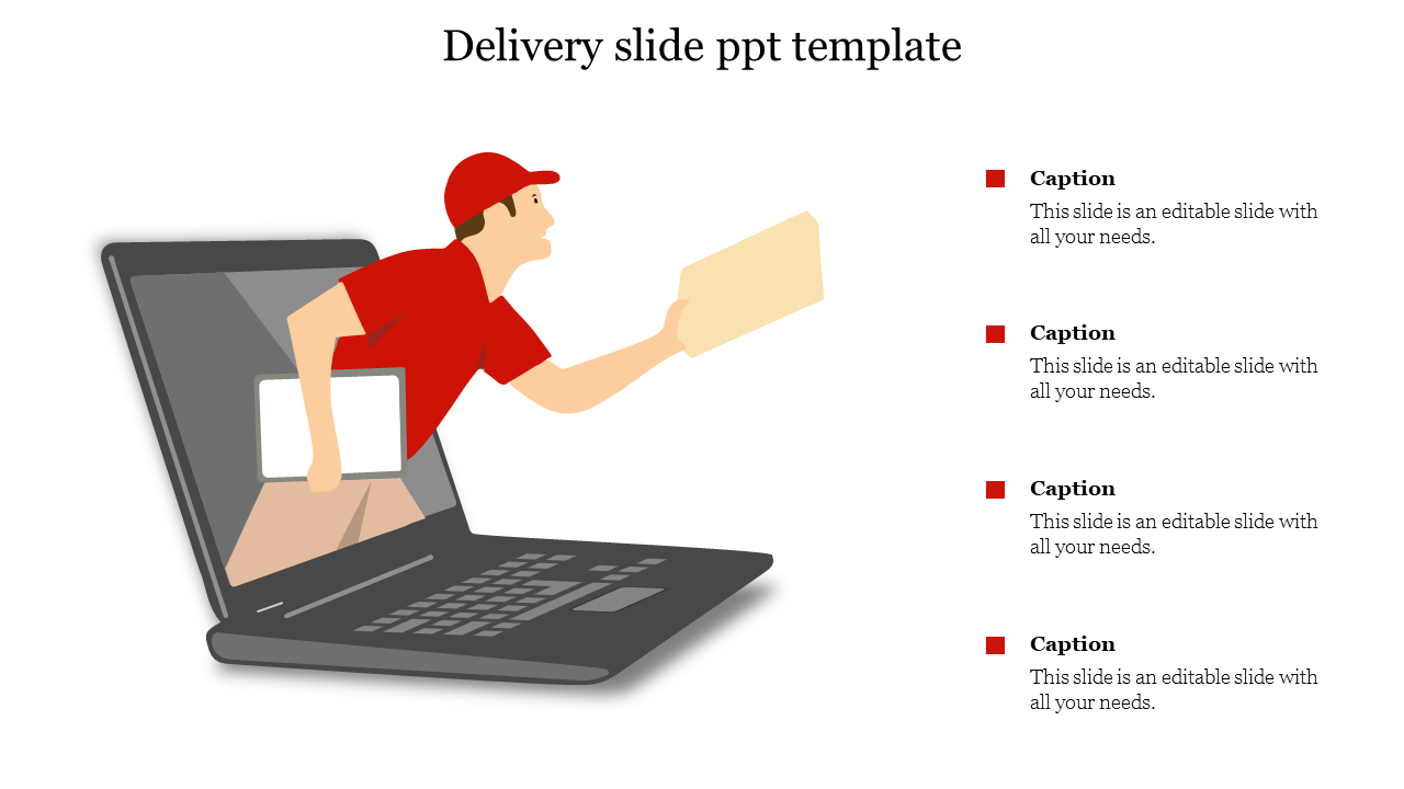 delivery slide ppt template